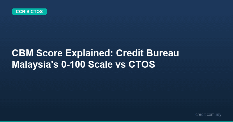 CBM Score Explained: Credit Bureau Malaysia's 0-100 Scale vs CTOS