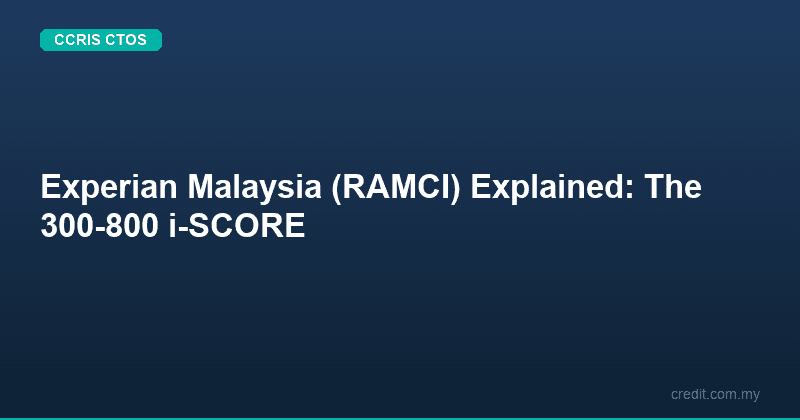 Experian Malaysia (RAMCI) Explained: The 300-800 i-SCORE
