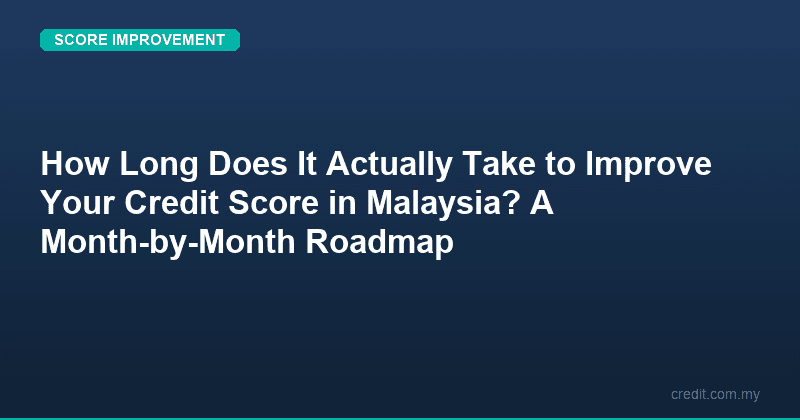 How Long Does It Actually Take to Improve Your Credit Score in Malaysia? A Month-by-Month Roadmap
